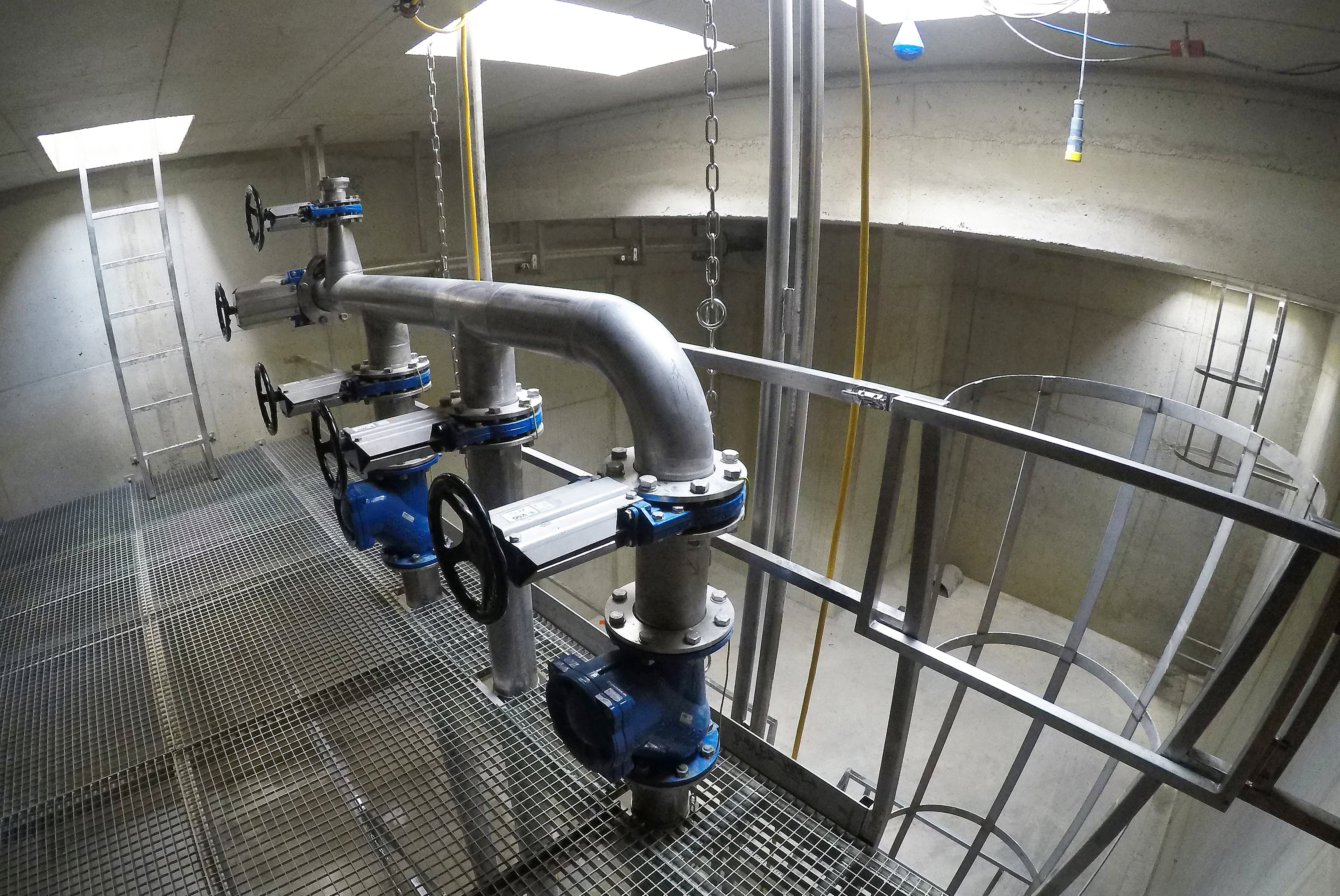 Technologie kanalizační jímky s tenzometrickou sondou