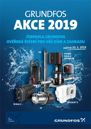 Akce čerpadla Grundfos